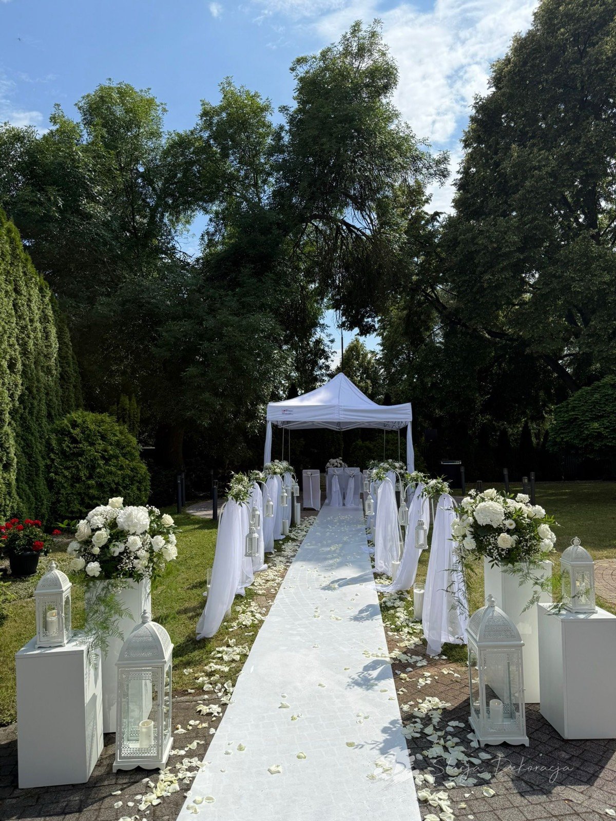 Ślub w plenerze – realizacja Stacja Dekoracja, Częstochowa