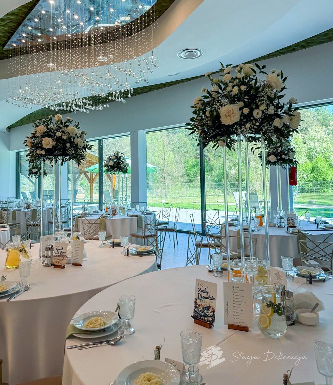 Sala weselna – realizacja Stacja Dekoracja, Częstochowa